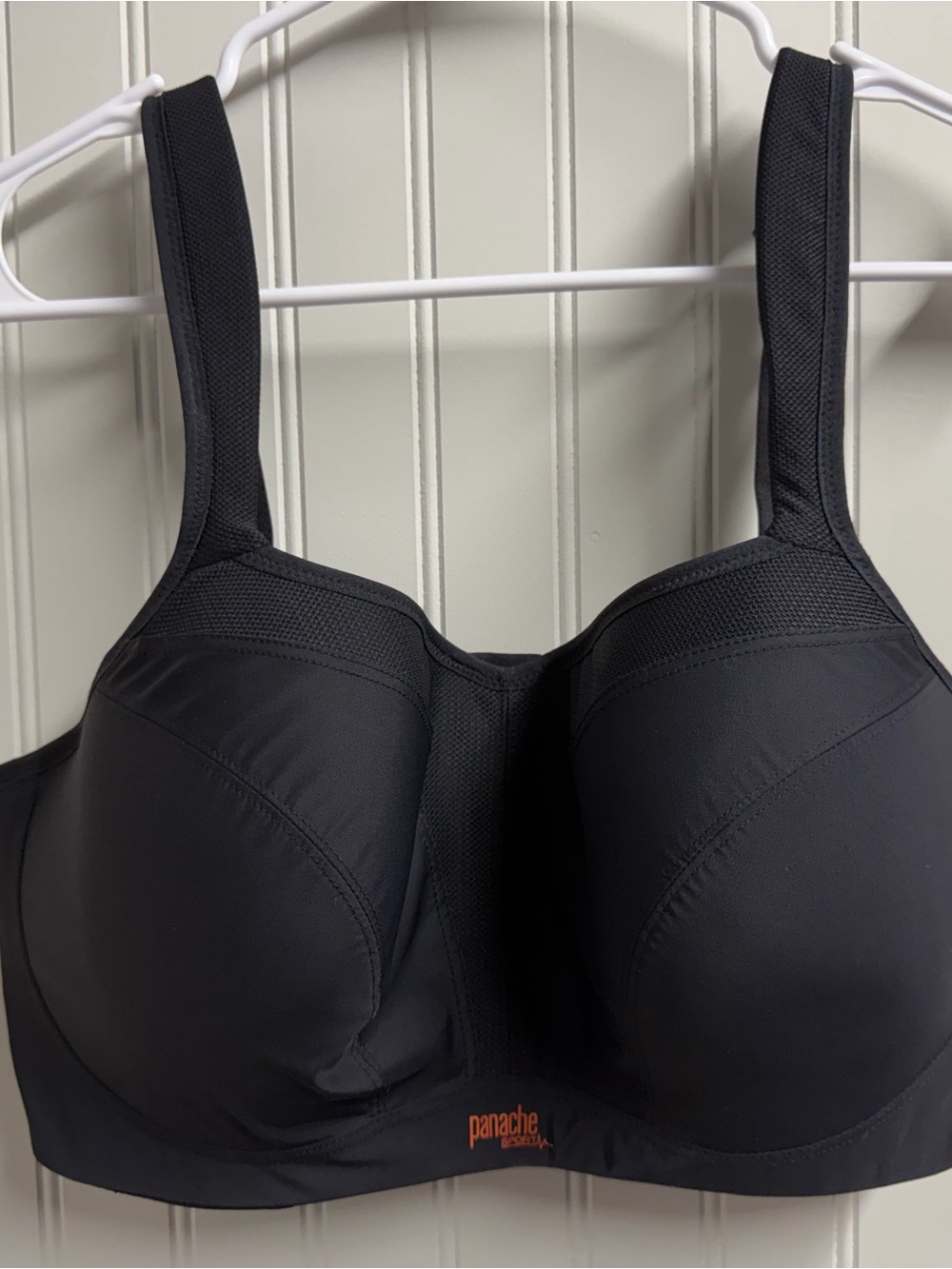 Panache Black High Support Sports Bra US 38H/UK 38FF